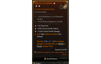 Legendary Ring[*9 Crit | *75 DMG_Crit | *135 DEX]