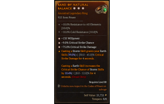 Legendary Ring[*9 Crit | *75 DMG_Crit | *135 WP]