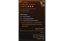 Legendary Gloves[*12 Crit | *13.5 ATKSPD | *135 STR]