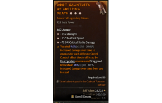 Legendary Gloves[*13.5 ATKSPD | *75 DMG_Crit | *135 STR]