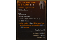 Legendary Pants[*2625 Armor | *135 WP]