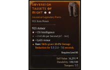 Legendary Pants[*2625 Armor | *135 INT]