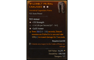 Legendary Pants[*2625 Armor | *135 STR]