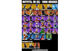 UNIQUE - The Reaper,  Take The L  [35 Skins, 1050 Vbucks, 30 Axes, 49 Emotes, 52 Gliders and MORE!]