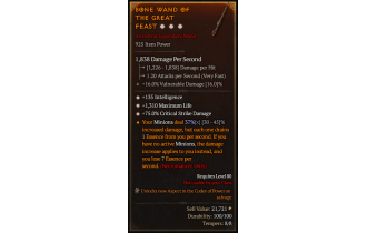 Legendary Wand[*75 DMG_Crit | *135 INT | *1310 Life]