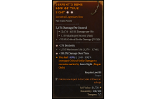 Legendary Bow[*180 DMG_DoT | *270 DEX | 1525 Life]