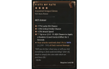 Fists of Fate [Max Unique | ⭐️ 4 Greater | Gloves | All]