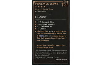 Godslayer Crown [Max Unique | ⭐️ 4 Greater | Helm | All]