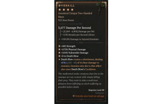 Overkill [Max Unique | ⭐️ 4 Greater | Two-Handed Mace | Barbarian]