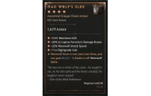 Mad Wolf's Glee [Max Unique | ⭐️ 4 Greater | Chest Armor | Druid]