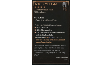 Eyes in the Dark [Max Unique | ⭐️ 4 Greater | Pants | Rogue]