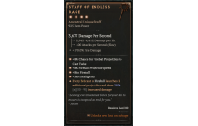 Staff of Endless Rage [Max Unique | ⭐️ 4 Greater | Staff | Sorcerer]