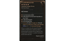 Flameweaver [Max Unique | ⭐️ 4 Greater | Gloves | Sorcerer]