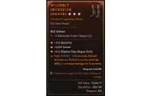 Legendary Boots[Rogue | *4 ShadowStep | *2625 Armor | *135 DEX]