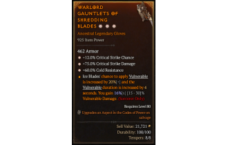 Legendary Gloves[*12 Crit | *75 DMG_Crit]