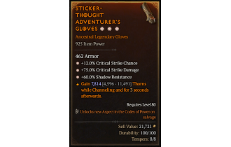 Legendary Gloves[*12 Crit | *75 DMG_Crit]