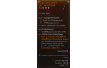 Legendary Staff[*150 DMG_Crit | *270 INT | 1325 Life]