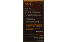 Legendary Staff[*150 DMG_Crit | *270 INT | *2620 Life]