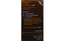 Legendary Gloves[Landslide | *13.5 ATKSPD | *75 DMG_Crit | 3 Landslide]