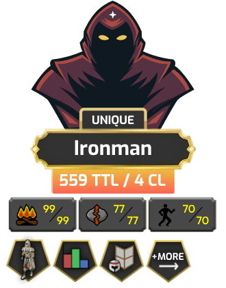 Ironman | Skiller | TTL: 559 | CL: 4 [Graceful + MORE!]