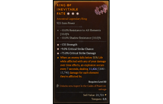 Legendary Ring[*9 Crit | *75 DMG_Crit | *135 STR]