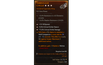 Legendary Ring[*9 Crit | *75 DMG_Crit | *135 WP]