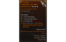 Legendary Gloves[FrozenOrb | *4 FrozenOrb | *13.5 ATKSPD | *12 LHC]