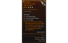 Legendary Gloves[*3 CoreSkills | *13.5 ATKSPD | *60 DMG_Vulnerable]