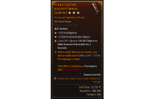 Legendary Gloves[*12 Crit | *36 LH:Vulnerable | *135 INT]