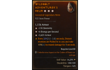 Legendary Helm[*2625 Armor | *6 ENpS | *135 DEX]