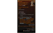 Legendary Chest Armor[Rogue | *4 DarkShroud | *135 DEX | 8.5 ResistAll]