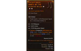 Legendary Boots[*27 MS | *2625 Armor | *135 WP]