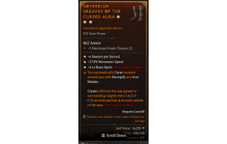 Legendary Boots[Necromancer | *4 BoneSpirit | *27 MS | *6 ESpS]