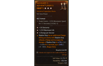 Legendary Boots[*6 ENpS | *135 DEX | *1310 Life]