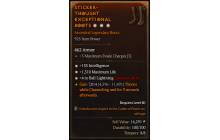 Legendary Boots[Sorcerer | *4 BallLightning | *135 INT | *1310 Life]