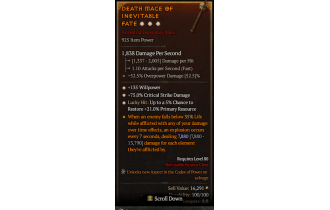 Legendary One-Handed Mace[*21 LH:Res | *75 DMG_Crit | *135 WP]