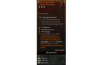 Legendary Two-Handed Mace[*90 DMG | *270 WP | *2620 Life]