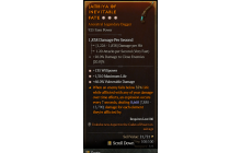 Legendary Dagger[*60 DMG_Vulnerable | *135 WP | *1310 Life]