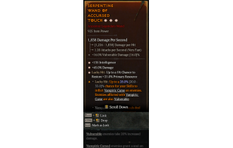 Legendary Wand[*21 LH:Res | *45 DMG | *135 INT]