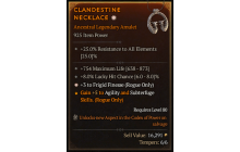 Legendary Amulet[Rogue | *3 FrigidFinesse | 8 LHC]