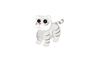 Lunar White Tiger (Adopt Me - Pet) [Adopt Me - Pet]