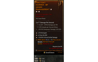 Legendary Two-Handed Mace[*150 DMG_Crit | *6 FOK | *270 STR]