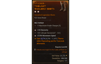 Legendary Boots[*27 MS | *135 DEX]