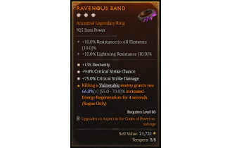 Legendary Ring[*9 Crit | *75 DMG_Crit | *135 DEX]