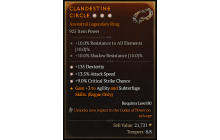 Legendary Ring[*9 Crit | *13.5 ATKSPD | *135 DEX]