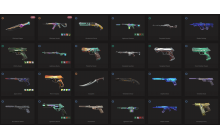 UNIQUE - Gold - 2x Knife Skins [17 Agents, LVL 249, 2x Glitchpop Skins and MORE!]