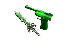 Green Luger Bundle [Murder Mystery Item]