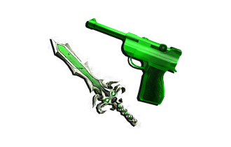 Green Luger Bundle [Murder Mystery Item]