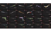 UNIQUE - Unranked - 13x Knife Skins [LVL 56, 5x Prelude To Chaos Skins and MORE!]