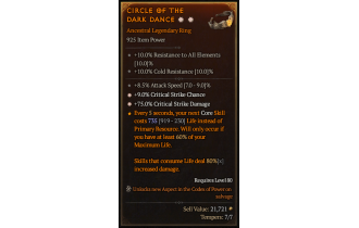 Legendary Ring[*9 Crit | *75 DMG_Crit | 8.5 ATKSPD]